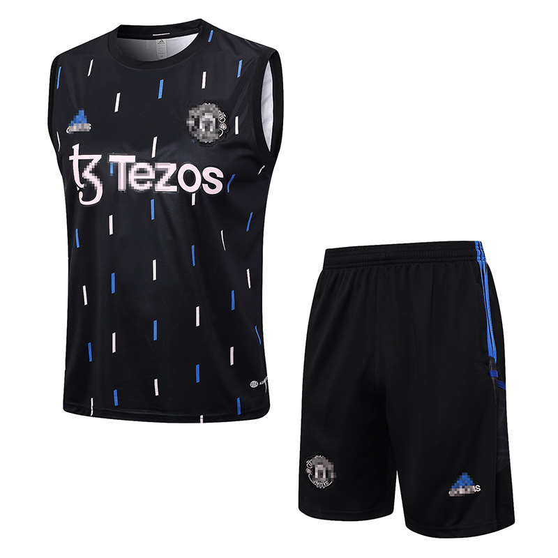 Camiseta de Entrenamiento de Manchester United Sin Mangas 2023/2024 Negro Kit